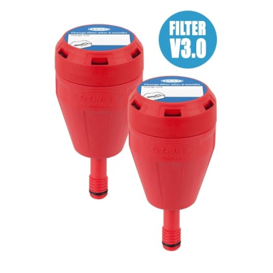 Exhaust filter M, V3.0, economy package, with splash guard and change label, service life 6 months, 2pk