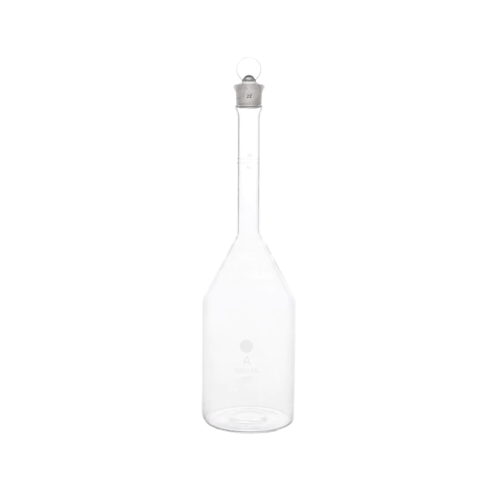 1000ml Volumetric Flask With Round Bottom Class A Calibrated To 37°c