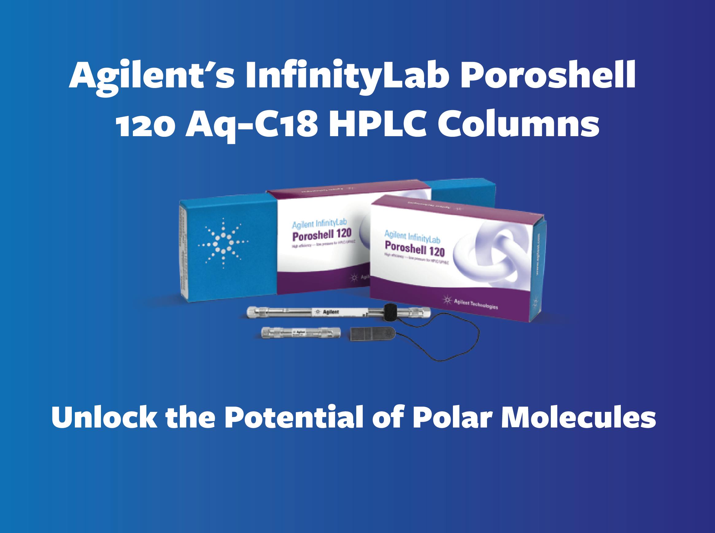 Unlock the Potential of Polar Molecules with Agilent's InfinityLab Poroshell 120 Aq-C18 range